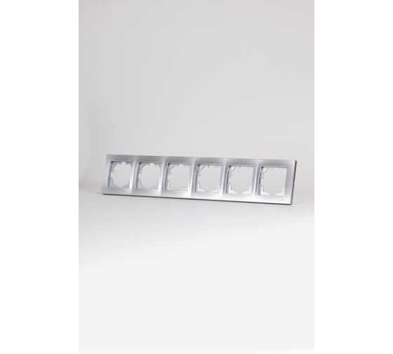 Изображение товара Рамка 6-местная Elbi Vega Серый Металлик 510-011000-252