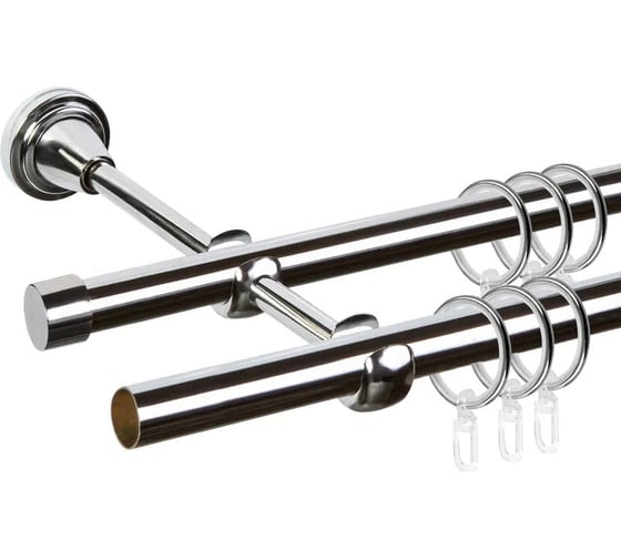 Изображение товара Карниз металлический ООО АС Март упак. Grace D16Г/16Г Хром 2,4м 4812634015895