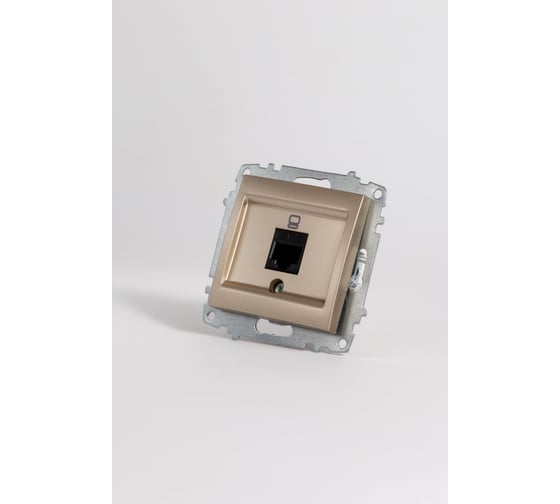 Изображение товара Розетка компьютерная Elbi Zena Vega Титан (Cat 6) M+K 609-011400-247