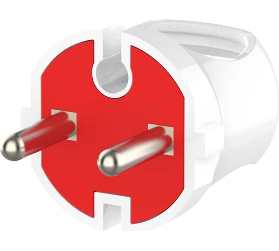 Изображение товара Штепсельная вилка Elbi Белый - Красный б/з 505-000601-810