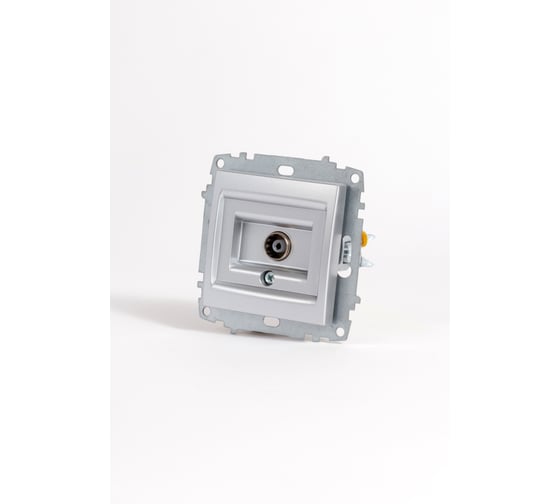 Изображение товара Розетка TV Elbi Zena Vega Серый Металлик (Koнцевая) M+K 609-011000-246