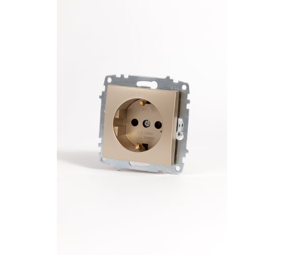 Изображение товара Розетка Elbi Zena Vega Титан с заземлением M+K 609-011400-217