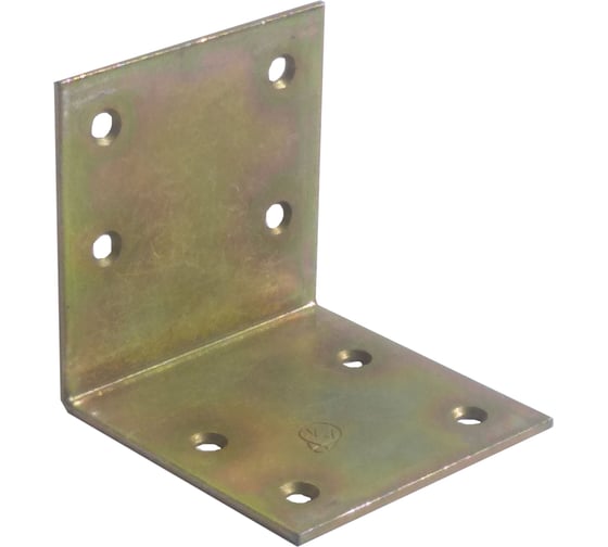 Изображение товара Мебельный угол КрепСтройГрупп широкий, жёлтый цинк, KSZ6 60х60х60х2 мм 145544