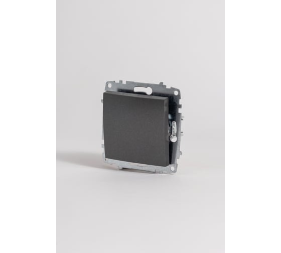 Изображение товара Выключатель одноклавишный Elbi Zena Vega дымчатый M+K 609-011100-200