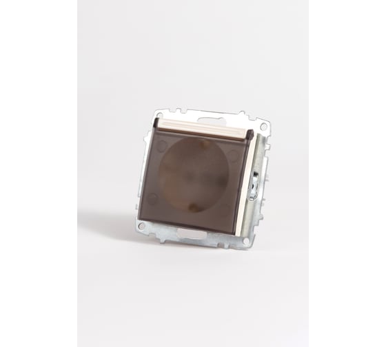 Изображение товара Розетка Elbi Zena Vega Слоновая Кость с крышкой, заземлением и защитой от детей M+K 609-012500-219