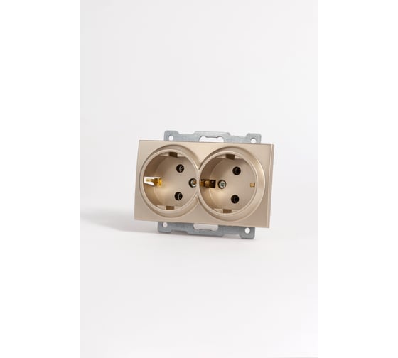 Изображение товара Розетка Elbi Zena Vega Титан 2-я с заземлением M+K 609-011400-907