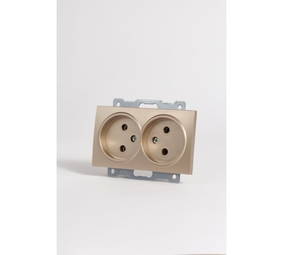 Изображение товара Розетка Elbi Zena Vega Титан 2-я без заземления M+K 609-011400-908