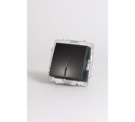 Изображение товара Переключатель с подсветкой Elbi Zena Vega дымчатый M+K 609-011100-210
