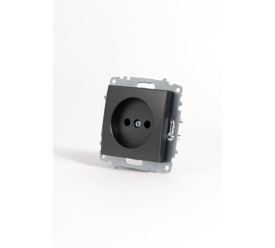 Изображение товара Розетка Elbi Zena Vega дымчатый без заземления M+K 609-011100-215