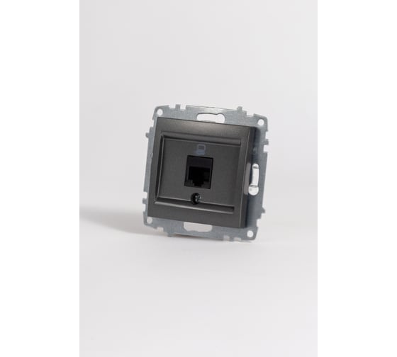 Изображение товара Розетка компьютерная (Cat 6) Elbi Zena Vega дымчатый M+K 609-011100-247