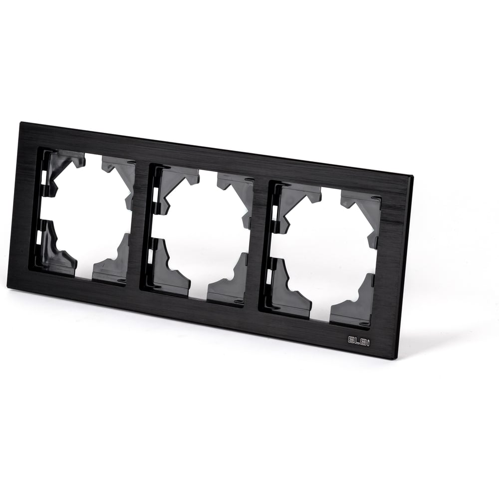 Изображение товара Рамка 3-я Elbi Arya оникс 511-021300-227 для электрических устройств