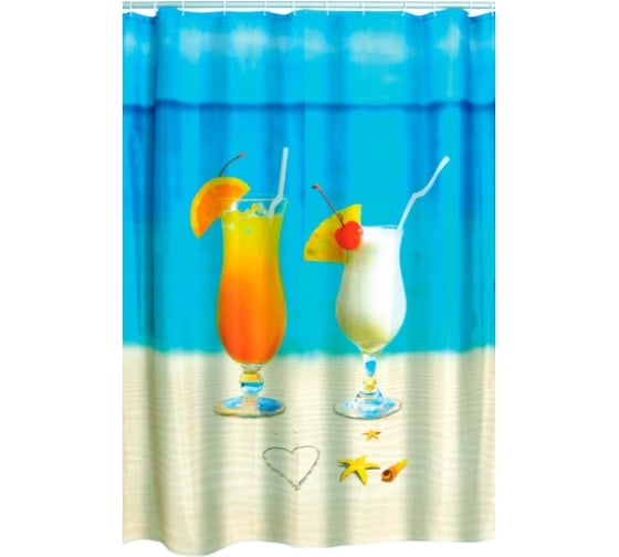 Изображение товара Штора для ванных комнат RIDDER Sex on the beach цветной, 180x200 48310
