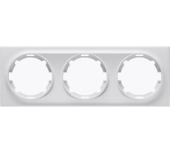 Изображение товара Комплект OneKeyElectro Рамка тройная, цвет белый (15шт.) 2172784_15