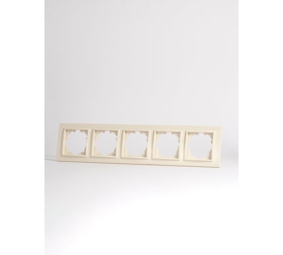 Изображение товара Рамка 5-местная Elbi Zena Kремовый 500-010300-250