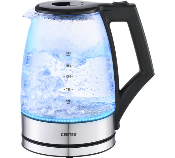 Изображение товара Чайник Centek CT-0014 черный, 1.8 л, 2200 Вт, LED, защита от накипи, фильтр от накипи CT-0014 Black