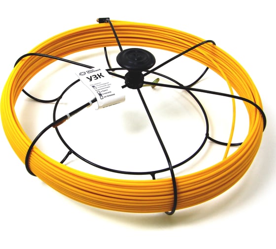 Изображение товара Протяжка для кабеля мини OlmiOn УЗК d=4,5 мм L=50 м в кассете №2, желтый СП-К2-4,5/50