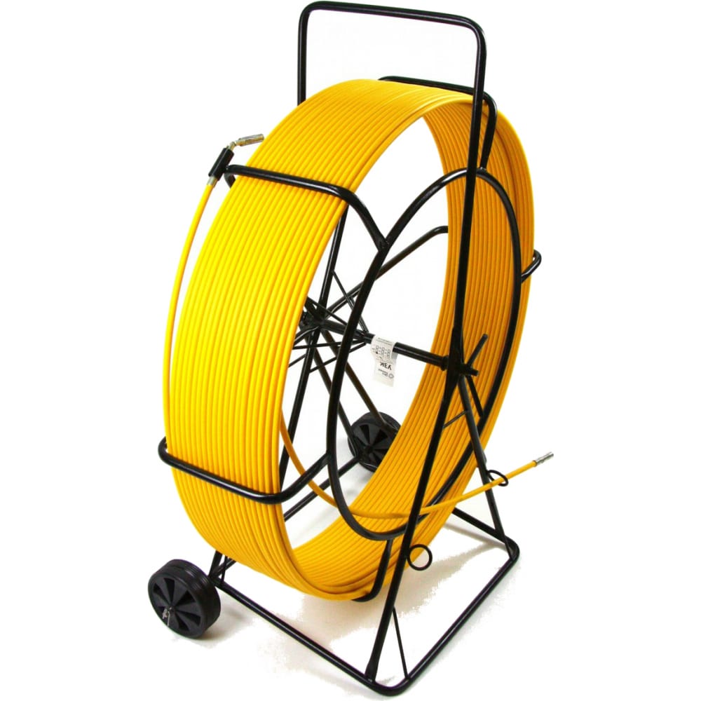 фото Протяжка для кабеля мини olmion узк d=11 мм l=500 м на тележке, желтый сп-т2-11/500