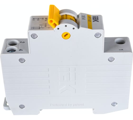 Изображение товара Трехпозиционный выключатель-разъединитель IEK ВРТ-63, 1P, 16А MPR10-1-016