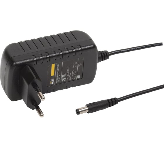 Изображение товара Драйвер IEK LED ИПСН, 24Вт, 12В, адаптер-JacK, 5.5 мм, IP20 LSP2-024-12-20-11