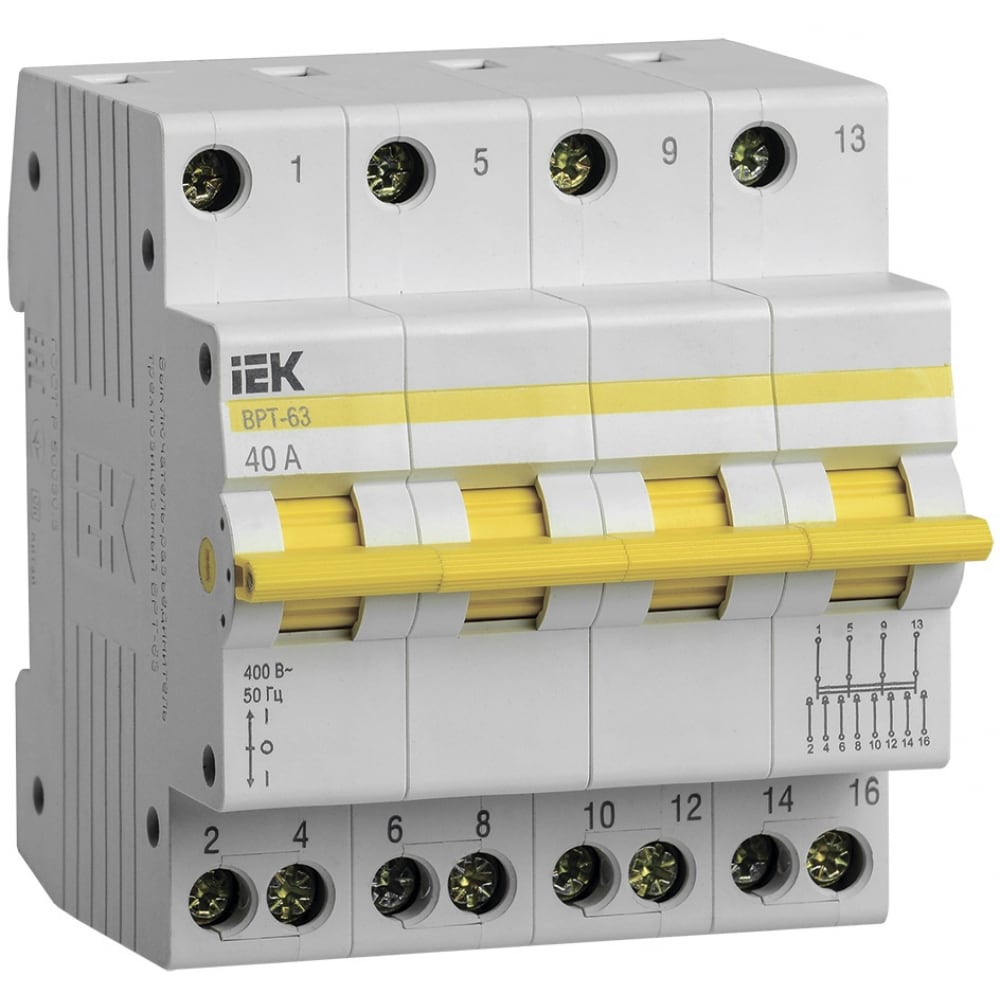 Трехпозиционный выключатель-разъединит ель IEK - MPR10-4-040