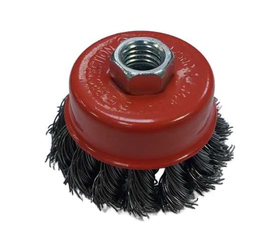 Изображение товара Щетка для УШМ "чашка" (крученая проволока) 65 мм TOOLAS 00002801