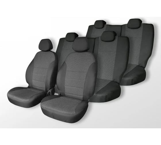 Изображение товара Чехлы на сиденья DEFLY Honda Stepwgn, 2001-2003, 7 мест, жаккард Hon3-7-2