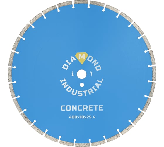 Изображение товара Диск алмазный сегментный по бетону, кирпичу, камню (400 х 10 х 25,4 мм) Diamond Industrial DIDC400