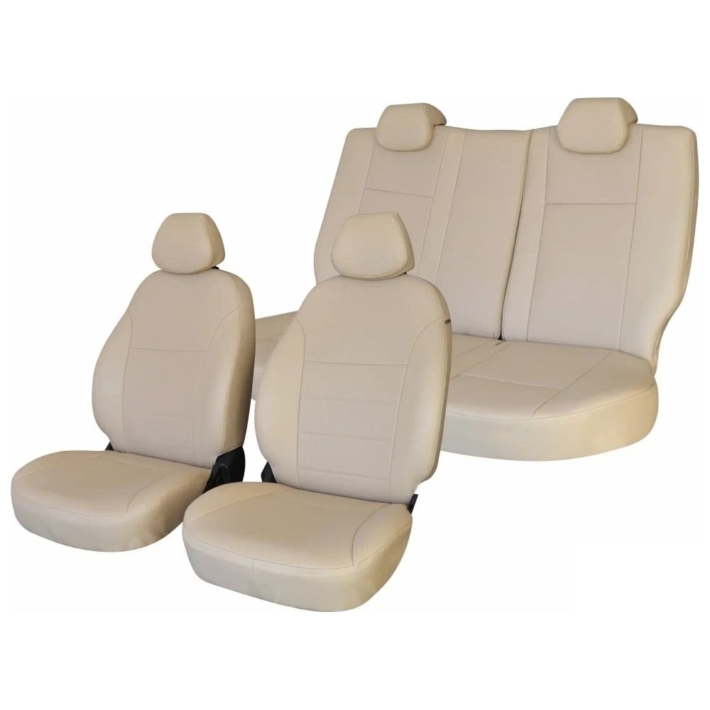 Изображение товара Чехлы на сиденья DEFLY Lexus RX330 2003-2006 бежевые из экокожи