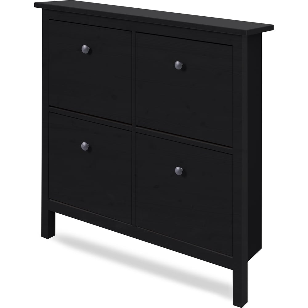 Изображение товара Тумба для обуви Лузалес КЫМОР 106x101x22 черная парковка обувной мебель