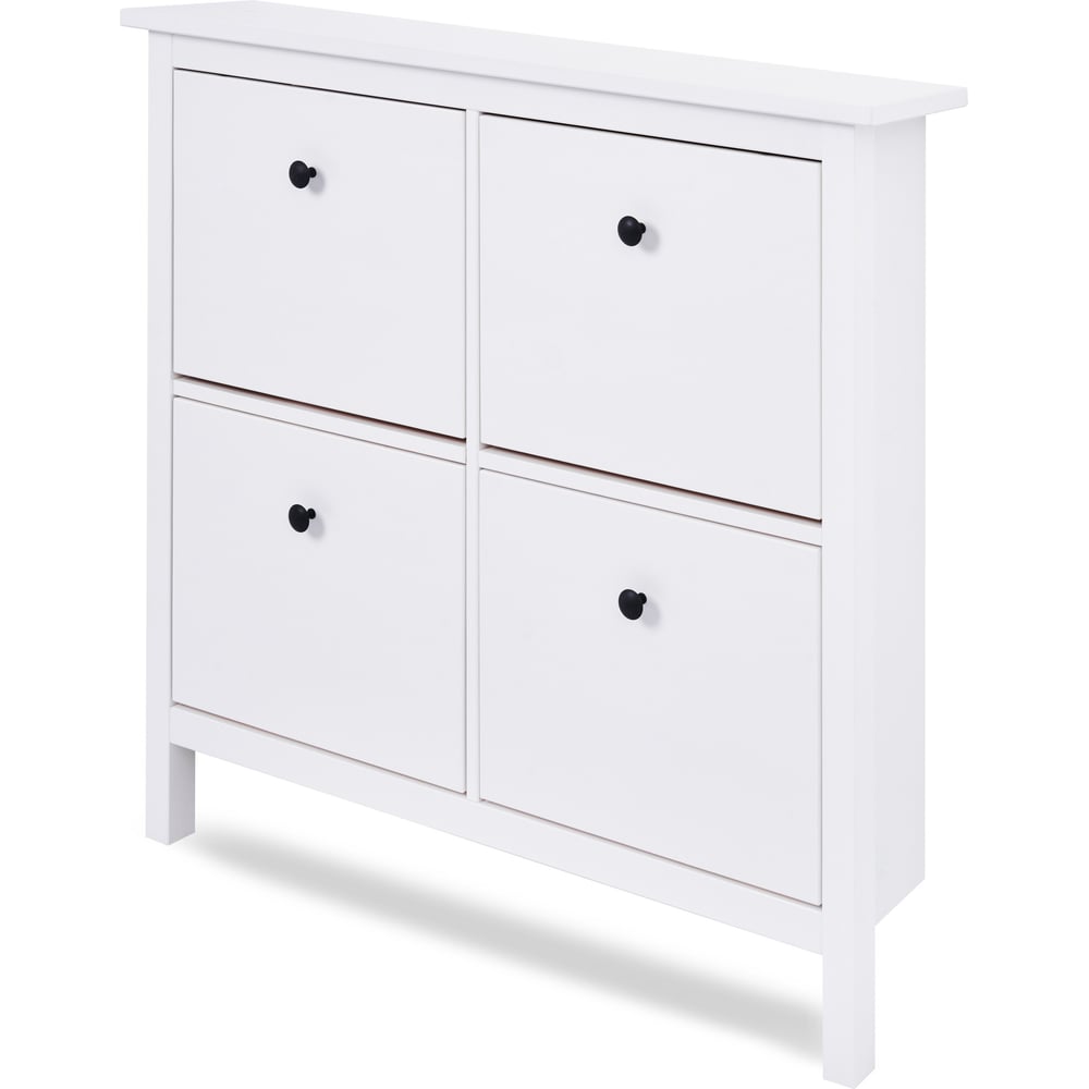 Изображение товара Тумба для обуви Лузалес КЫМОР 106x101x22 белый мебель для прихожей