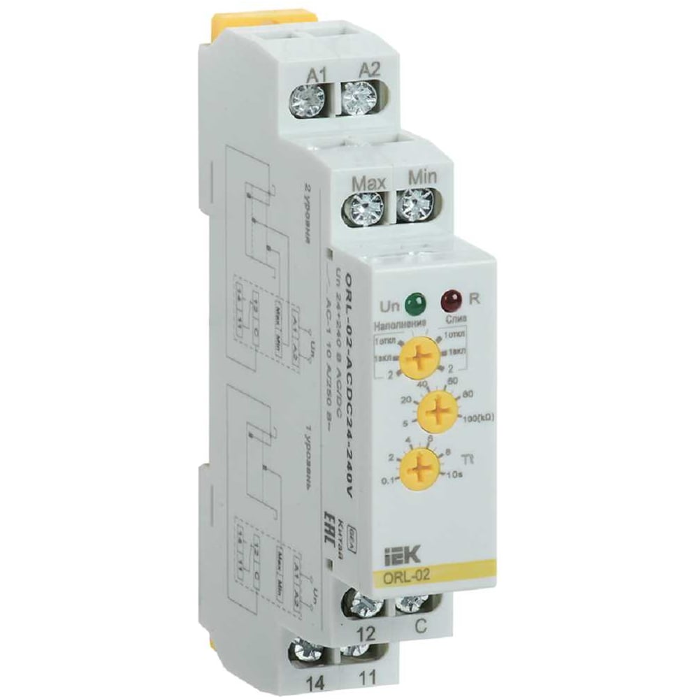 Изображение товара Реле наполнения, дренажа IEK ORL 24-240В AC/DC ORL-02-ACDC24-240V Изображение товара Реле наполнения, дренажа IEK ORL 24-240В AC/DC ORL-02-ACDC24-240V