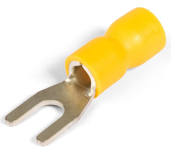 Изображение товара Наконечник кабельный КВТ вилочный изолированный НВИ 6.0-4 серия EasyFix (100шт/уп) 90904