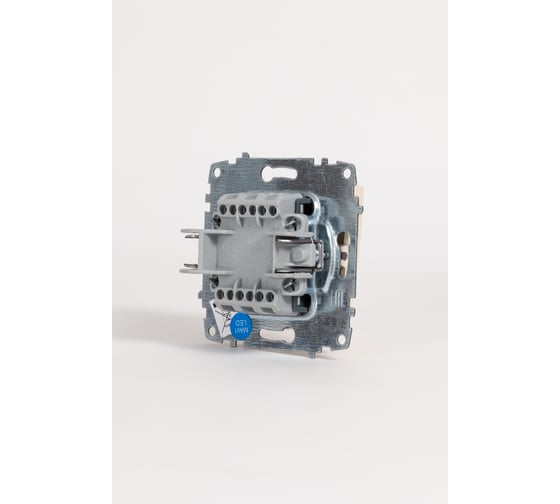 Изображение товара Выключатель двухклавишный Elbi Zena Vega Kремовый с подсветкой M+K 609-010300-203