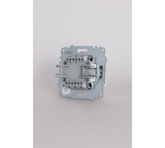 Изображение товара Выключатель 2-х клавишный Elbi Jazz с подсветкой M+K белый 607-010200-203