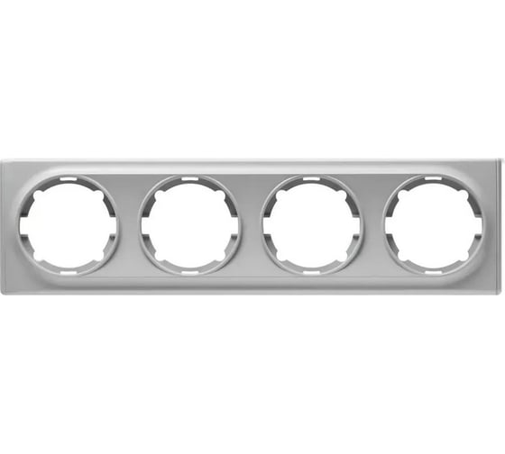 Изображение товара Комплект OneKeyElectro Рамка на 4 прибора, цвет серый (10шт.) 2172854_10