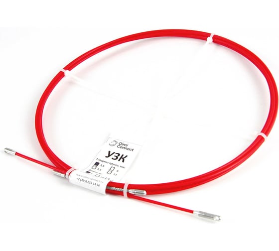 Изображение товара Протяжка для кабеля мини OlmiOn УЗК d=3,5 мм L=5 м в бухте, красный СП-Б-3,5/5