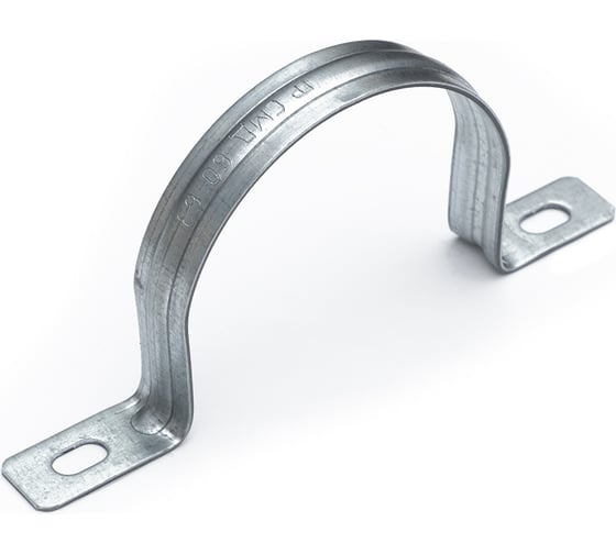 Изображение товара Металлическая двухлапковая скоба Промрукав усиленная, противопожарная, СМДУ d60-63 мм, 50 шт. PR13.02419