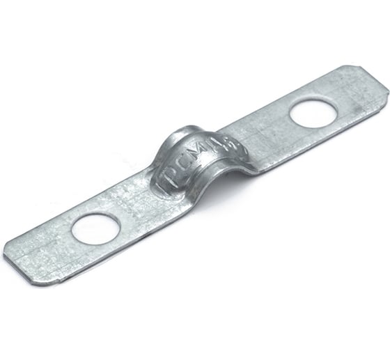 Изображение товара Металлическая двухлапковая скоба Промрукав усиленная, противопожарная, СМДУ d6-7 мм, отв. d 6.5 мм, 100 шт. PR13.02395