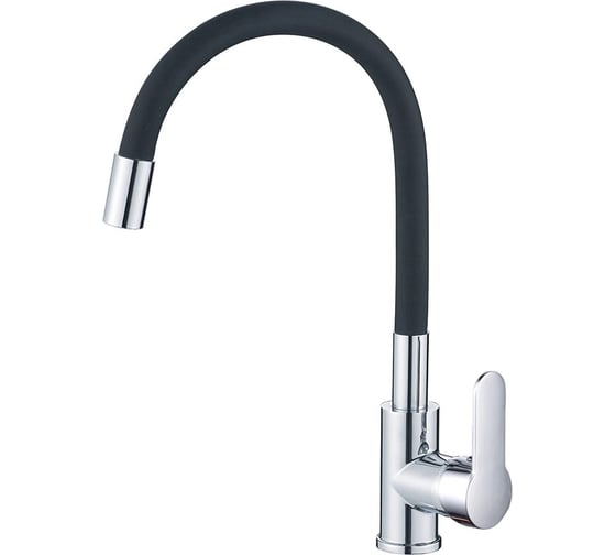 Изображение товара Смеситель для кухни Maretti Project с гибким изливом, хром/черный PC31RGZ32
