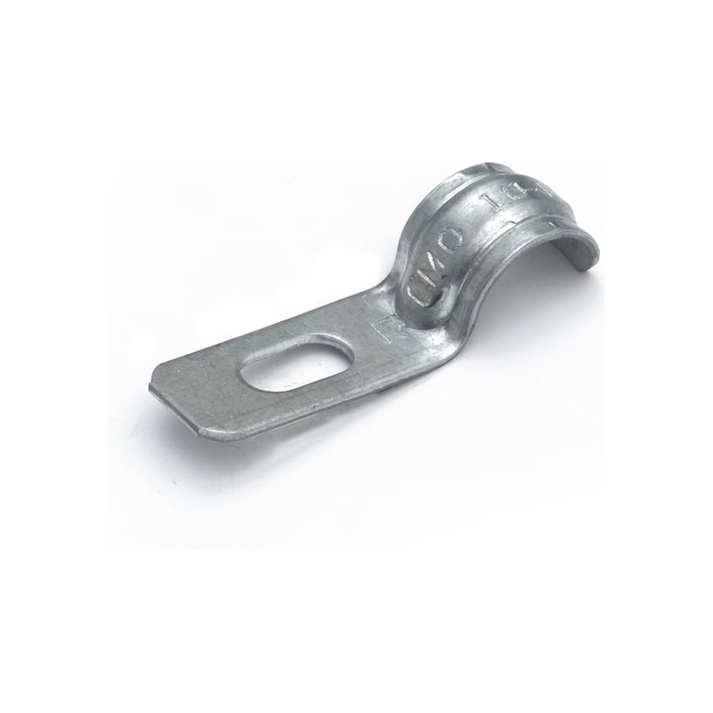 Изображение товара Металлическая однолапковая скоба Промрукав усиленная d10-11 мм 100 шт противопожарная