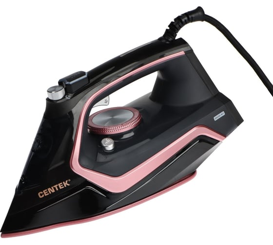 Изображение товара Утюг Centek 2600 Вт, керамическая подошва, 350 мл, паровой удар, самоочистка, капля-стоп CT-2313 ROSE