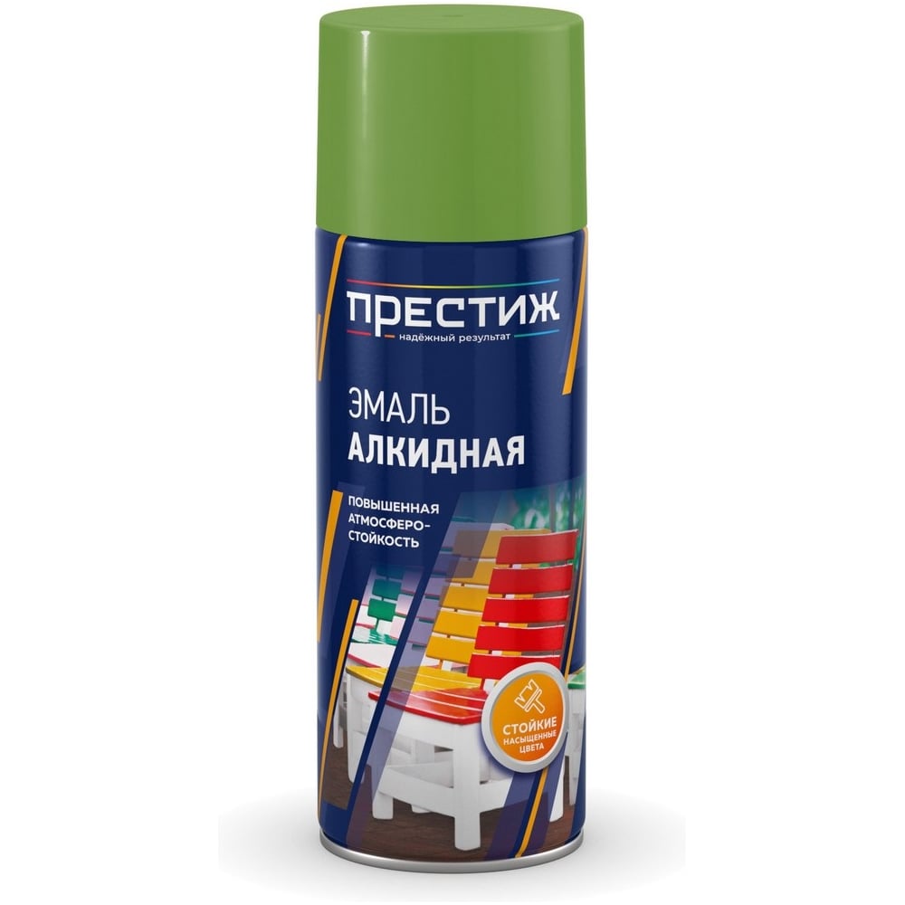 Изображение товара Краска ПРЕСТИЖ аэрозоль алкидная фисташковая 520 мл 45451 Изображение товара Краска ПРЕСТИЖ аэрозоль алкидная фисташковая 520 мл 45451
