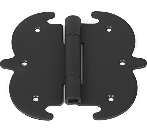 Изображение товара Петля фигурная Дверной Страж 130x140 мм, черная ДС46493