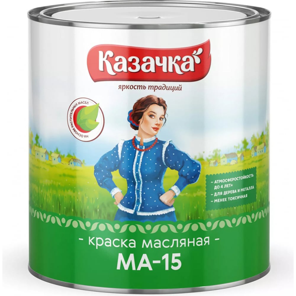 фото Краска престиж казачка ма-15, желтая, 6 кг 21812