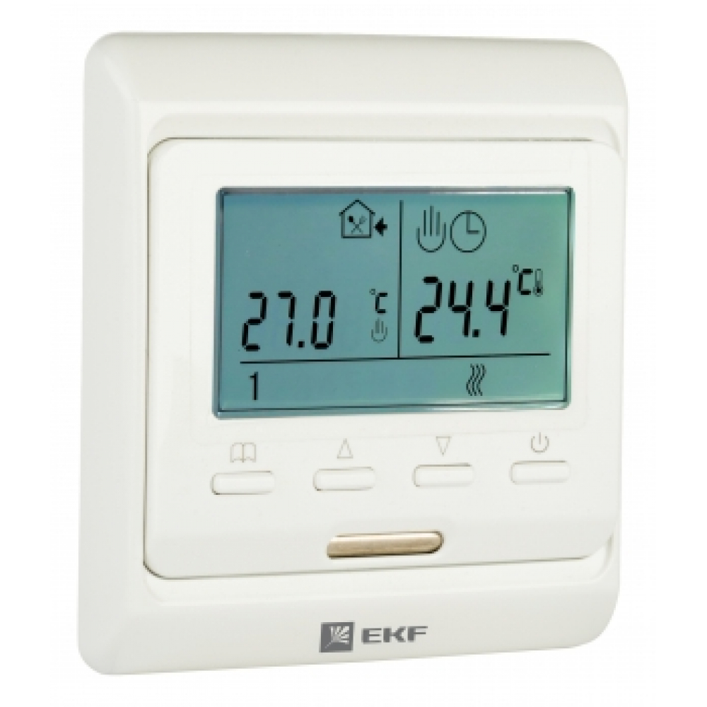 Электронный термостат для теплых полов EKF электронный сенсорный термостат для теплых полов tdm
