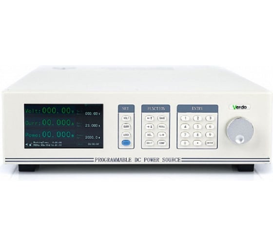 Изображение товара Программируемый 1-канальный импульсный источник питания VERDO PP1703 0-200В/0-8А, 1000Вт, RS485,CAN и аналоговое управление (опц),SPCI, генератор функций, режим зарядки, поддержка параллельного соединения PP170300