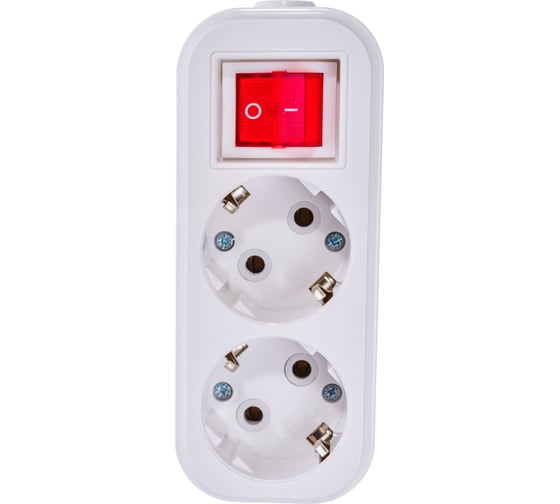 Изображение товара Переносная разборная розетка с выключателем IEK К02В, 2 места, CLASSIC KYP11-16-02-00-ZK