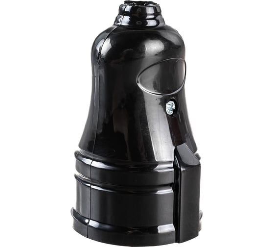 Изображение товара Разборная прямая розетка IEK РПп10-02-Ст, с заземляющим контактом, 16А, черная ERP10-16-01-K02