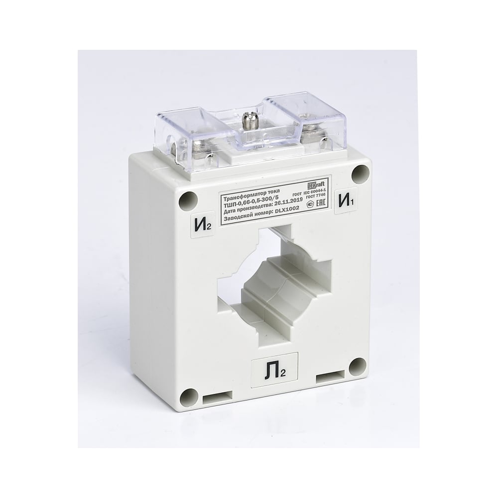 Изображение товара Трансформатор тока DEKraft ТШП 0,66 0,5S 400/5 5ВА диаметр 60мм