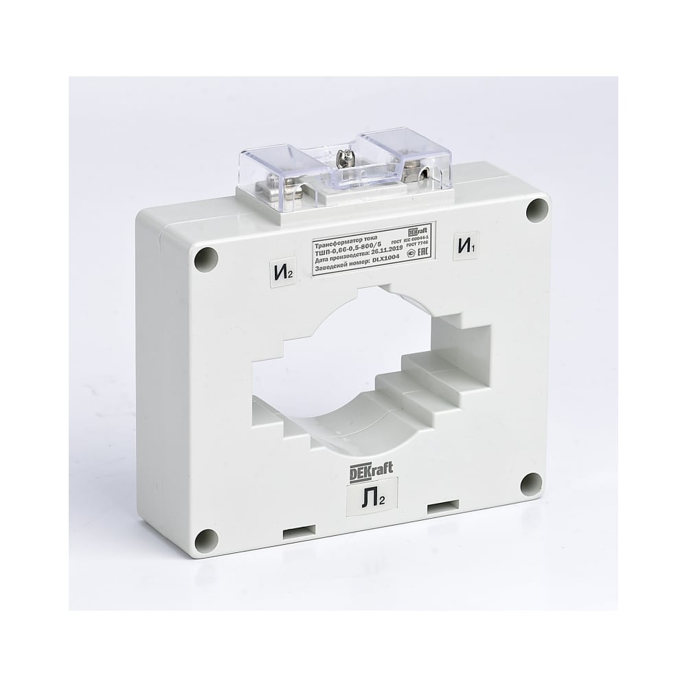 Изображение товара Трансформатор тока DEKraft ТШП-0,66 0,5S 800/5 10ВА 100мм